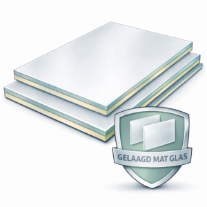 gelaagd mat glas
